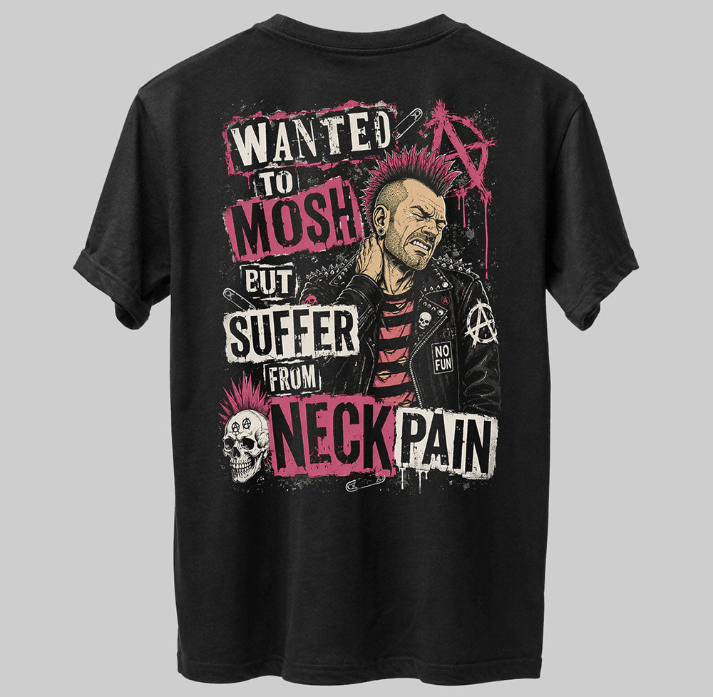 To Old To Mosh Heavy Metal Band Music Graphic Black Unisex T-Shirt