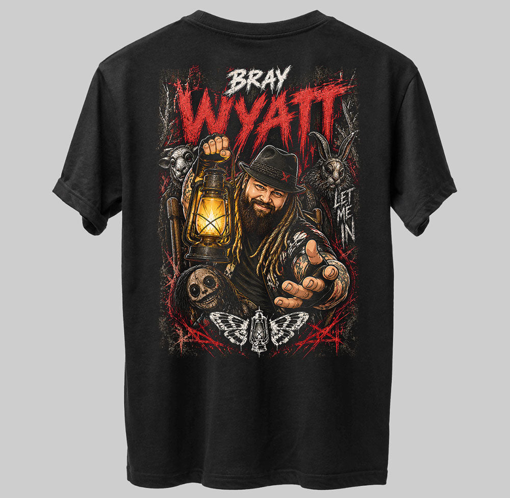 Bray Wyatt Let Me In WWE Wrestling Black Unisex T-Shirt