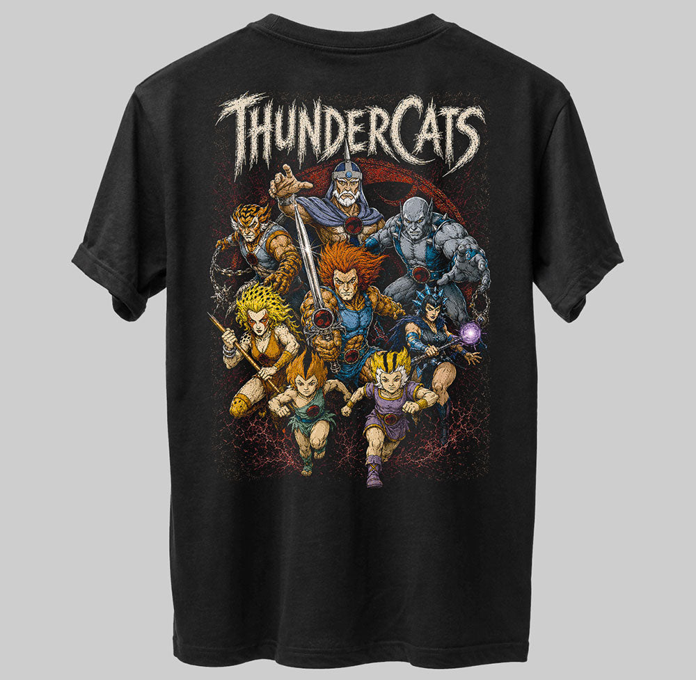 Thundercats 80s Cartoon Graphic Black Unisex T-Shirt