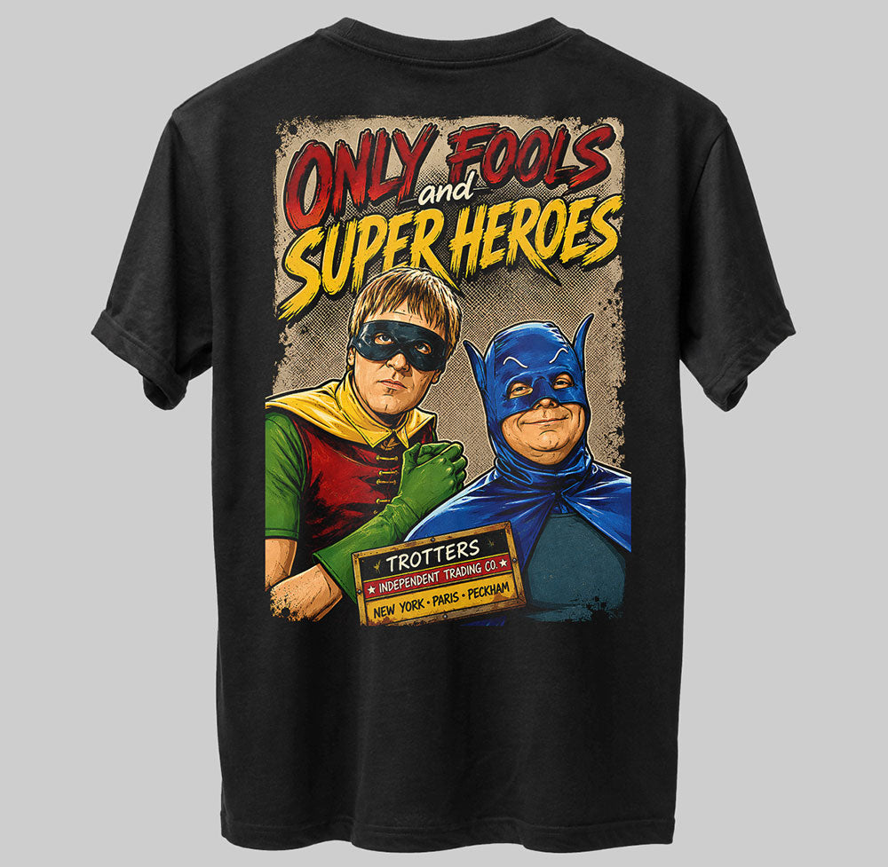 Only Fools and Horses Batman and Robin Funny Graphic Black Unisex T-Shirt