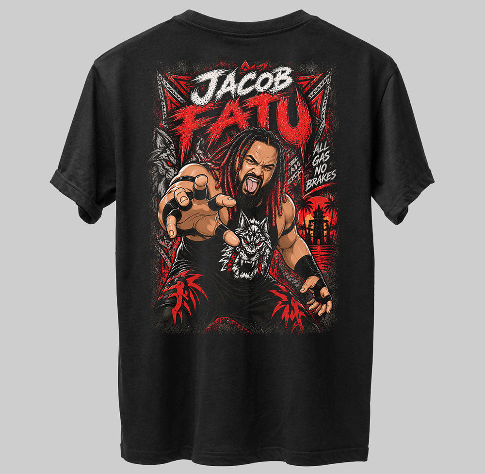 Jacob Fatu All Gas No Brakes WWE Wrestling Black Unisex T-Shirt