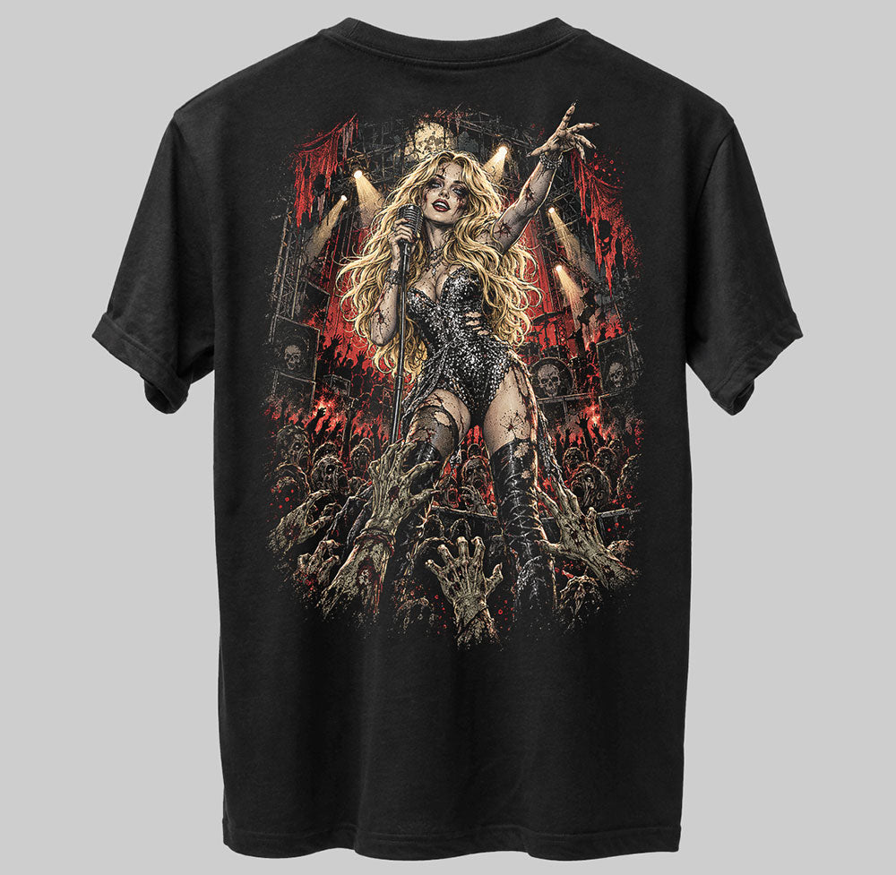 Zara Larsson Inspired Zombie Style Graphic Black Unisex T-Shirt