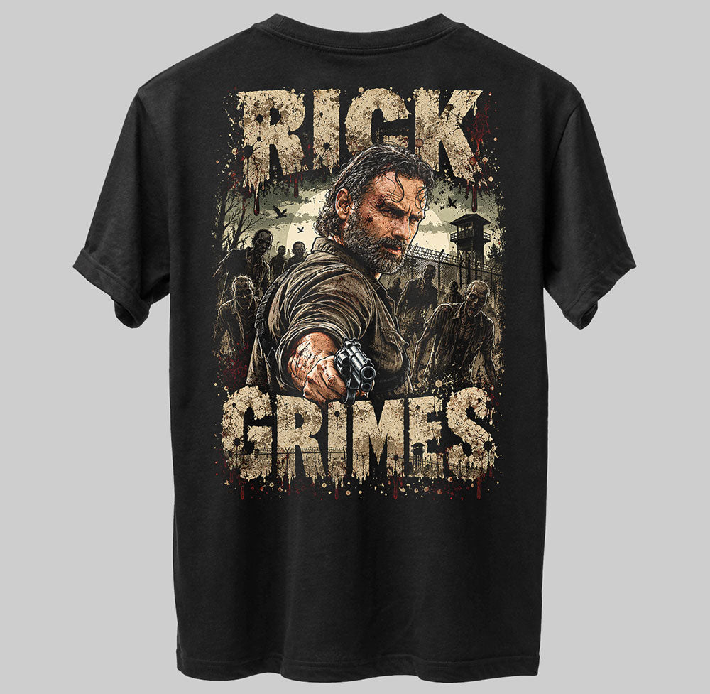 Rick Grimes The Walking Dead Graphic Black Unisex T-Shirt