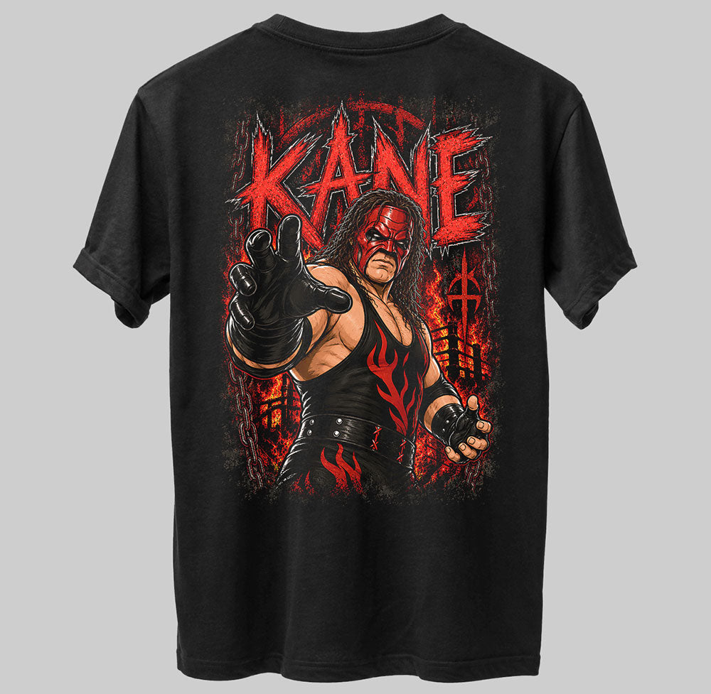 Kane The Big Red Machine WWE Wrestling Black Unisex T-Shirt