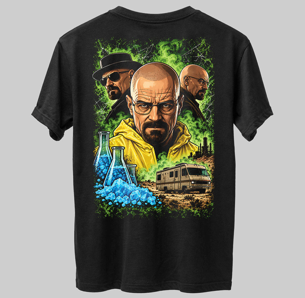 Walter White Heisenberg Breaking Bad Graphic Black Unisex T-Shirt