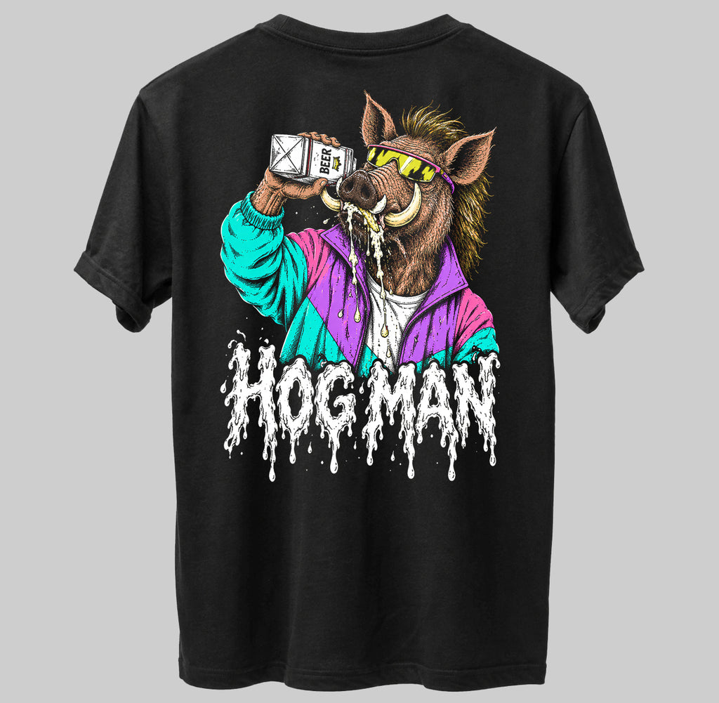 Bilmuri HOG MAN Heavy Metal Band Music Graphic Black Unisex T-Shirt