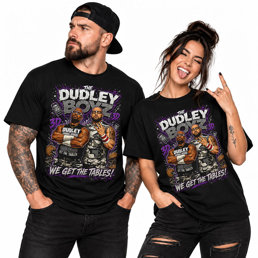 The Dudley Boyz Hall Of Fame WWE Wrestling Black Unisex T-Shirt