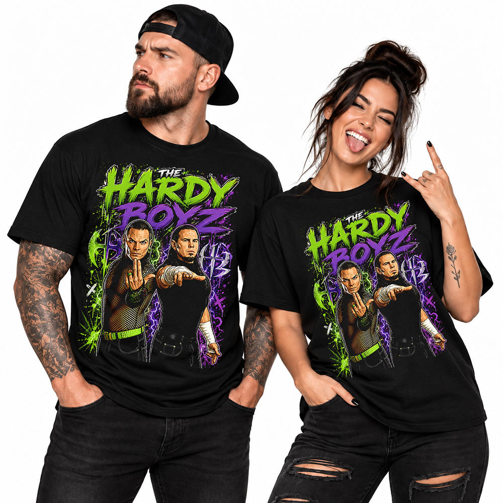The Hardy Boyz Hall Of Fame WWE Wrestling Black Unisex T-Shirt
