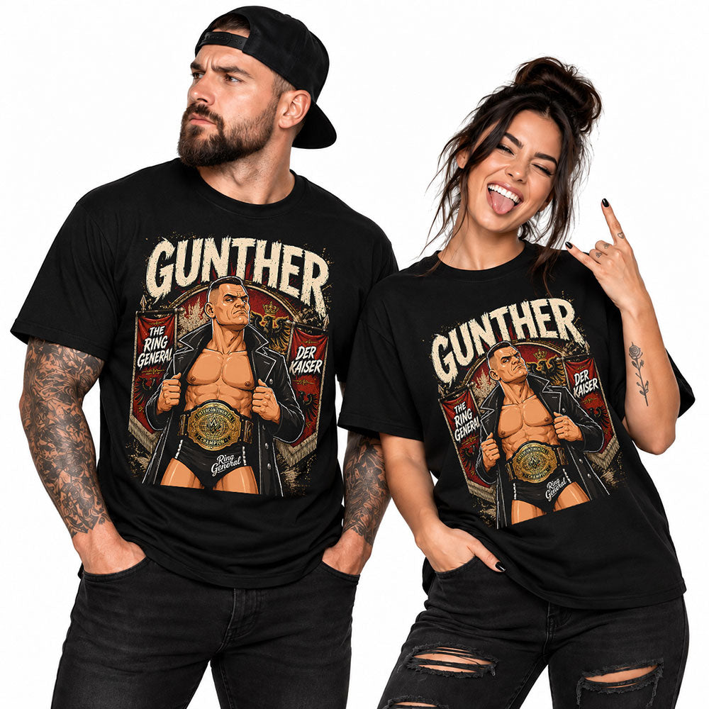 Gunther The Ring General WWE Wrestling Black Unisex T-Shirt