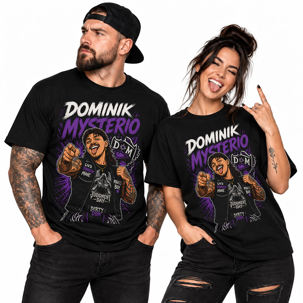 Dominik Mysterio Dirty Dom WWE Wrestling Black Unisex T-Shirt