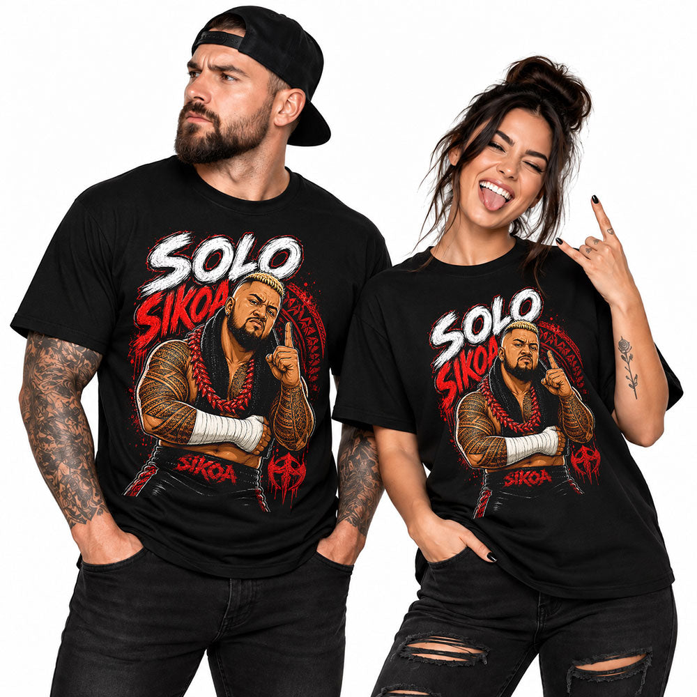 Solo Sikoa WWE Wrestling Black Unisex T-Shirt