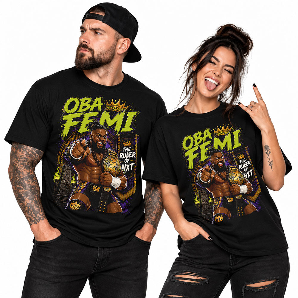 Oba Femi The Ruler WWE Wrestling Black Unisex T-Shirt