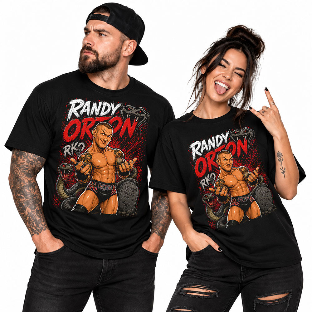 Randy Orton RKO WWE Wrestling Black Unisex T-Shirt