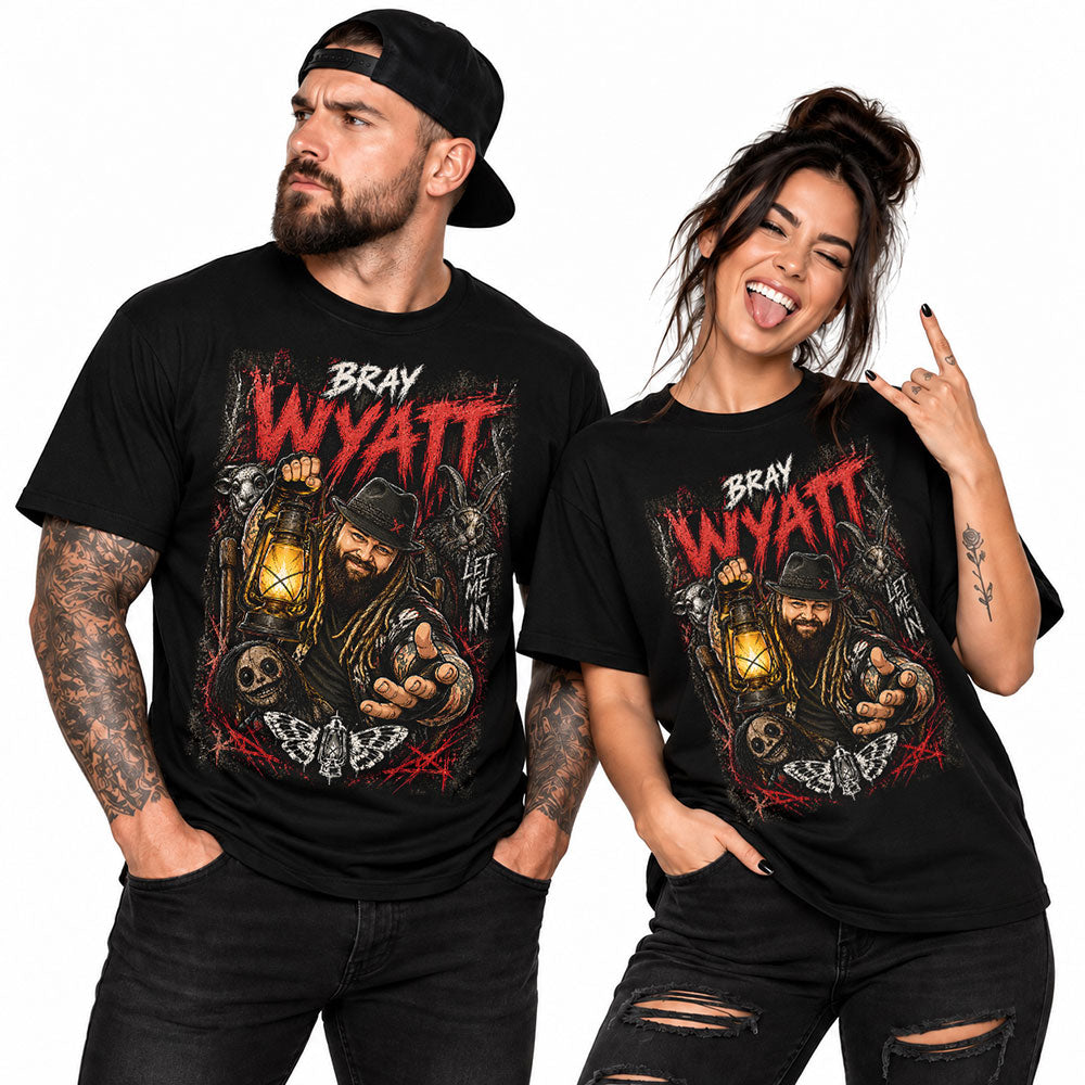 Bray Wyatt Let Me In WWE Wrestling Black Unisex T-Shirt
