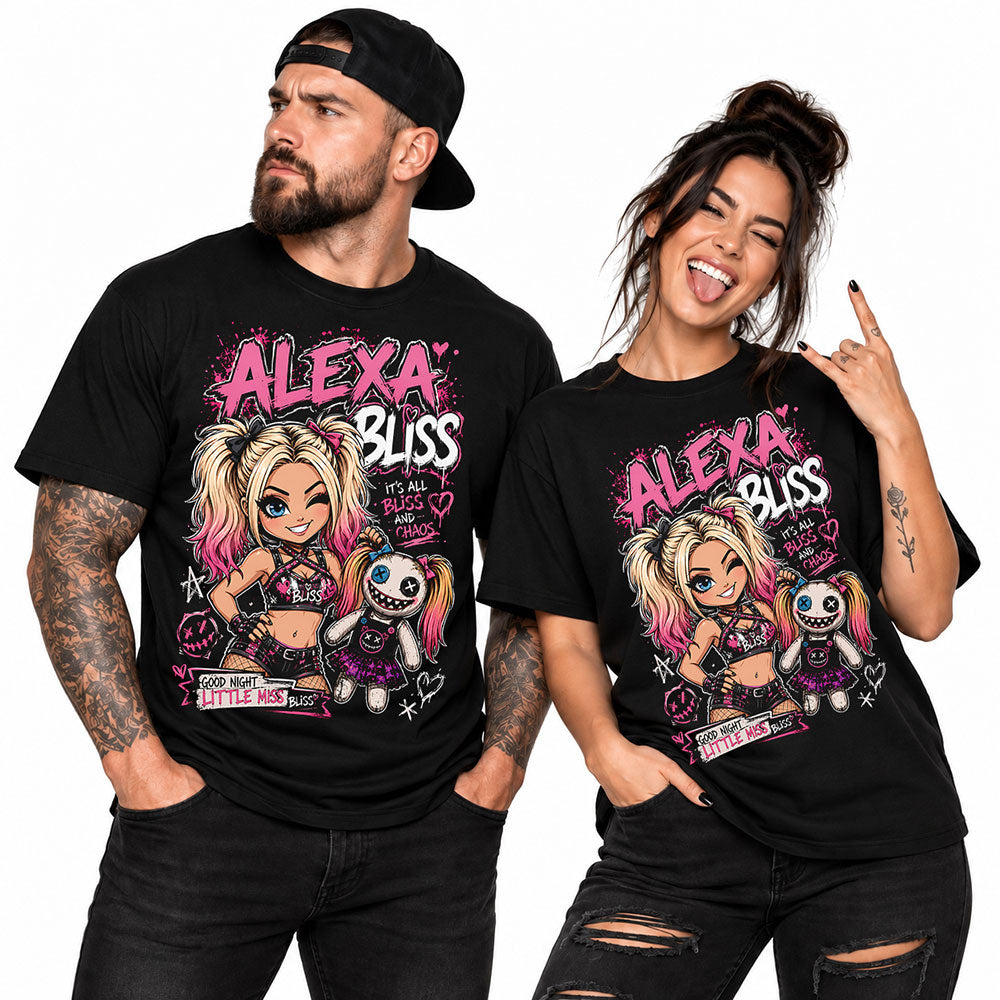 Alexa Bliss Its All Bliss WWE Wrestling Black Unisex T-Shirt