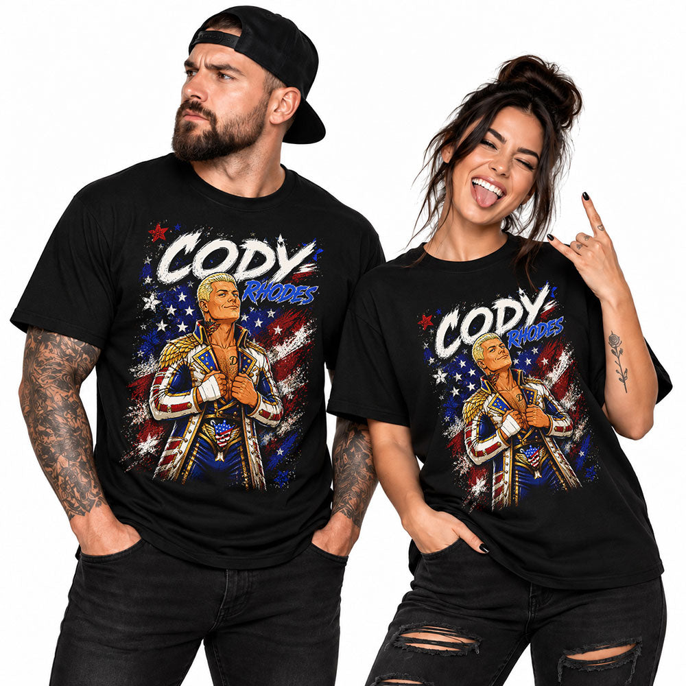 Cody Rhodes The American Nightmare WWE Wrestling Black Unisex T-Shirt